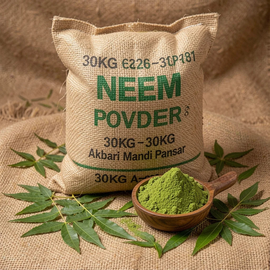 Pure Neem Leaf Powder 30KG Bulk – Akbari Mandi Pansar | Skin & Herbal Care